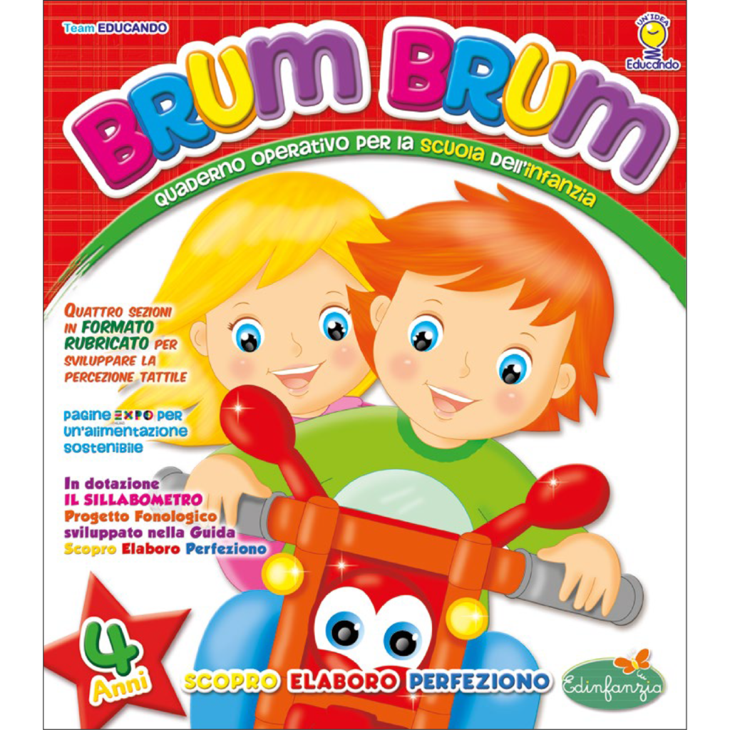 Brum Brum Barnprogram BRUM BRUM 4 anni - Educando Libri