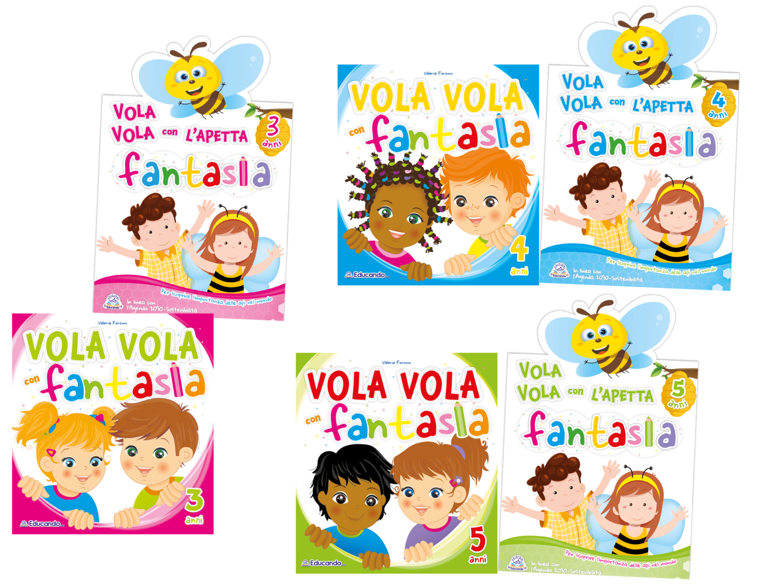 VOLA VOLA con FANTASIA 345 anni Educando Libri
